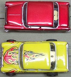 View from above and behind